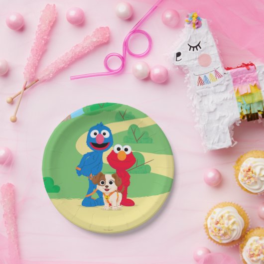 Sesamstraße | Tango mit Grover & Elmo Pappteller (Party)