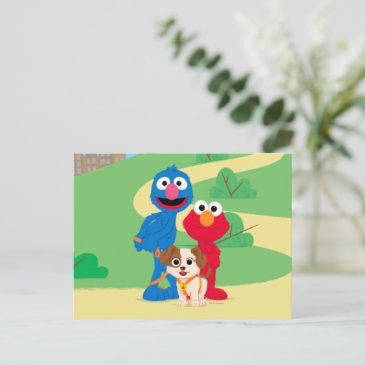 Sesamstraße | Tango mit Grover & Elmo Postkarte (Stehend Vorderseite)