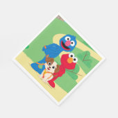Sesamstraße | Tango mit Grover & Elmo Serviette (Ecke)