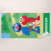 Sesamstraße | Tango mit Grover & Elmo Strandtuch (Vorderseite)