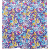 Sesamstraße| Tanzmuster Duschvorhang (Vorderseite)