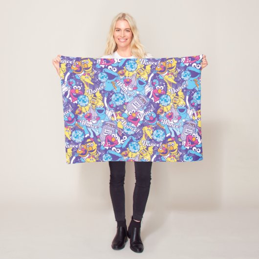 Sesamstraße| Tanzmuster Fleecedecke (Beispiel)