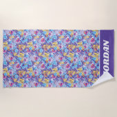 Sesamstraße| Tanzmuster Strandtuch (Vorderseite)