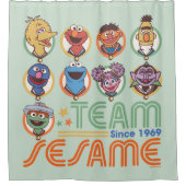Sesamstraße | Team Sesame Seit 1969 Duschvorhang (Vorderseite)
