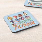 Sesamstraße | Team Sesame Seit 1969 Getränkeuntersetzer (Linke Seite)