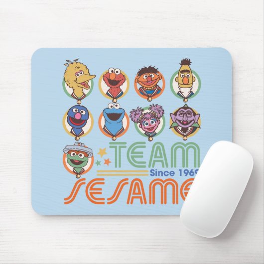 Sesamstraße | Team Sesame Seit 1969 Mousepad (Mit Mouse)