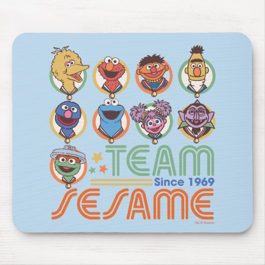 Sesamstraße | Team Sesame Seit 1969 Mousepad (Vorne)