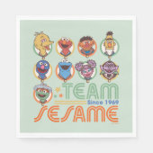 Sesamstraße | Team Sesame Seit 1969 Serviette (Vorderseite)