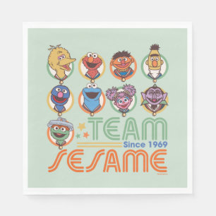 Sesamstraße Team Sesame Seit 1969 Serviette