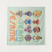 Sesamstraße | Team Sesame Seit 1969 Wandteppich (Vorderseite (Horizontal))