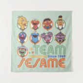 Sesamstraße | Team Sesame Seit 1969 Wandteppich (Vorderseite)