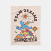 Sesamstraße | Team Sesame Track & Field Fleecedecke (Vorderseite)