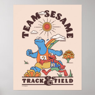 Sesamstraße Team Sesame Track & Field Poster