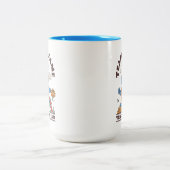 Sesamstraße | Team Sesame Track & Field Zweifarbige Tasse (Mittel)