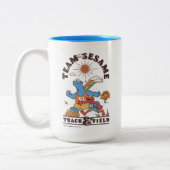 Sesamstraße | Team Sesame Track & Field Zweifarbige Tasse (Links)