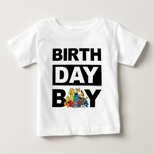 Sesamstraße und Pals Birthday Boy Baby T-shirt (Vorderseite)