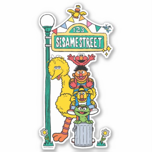 Sesamstraße | Unter dem Sesamstraße-Zeichen Aufkleber (Vorderseite)