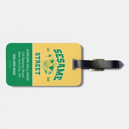 Sesamstraße | Vintag 1969 Gepäckanhänger (Rückseite horizontal)