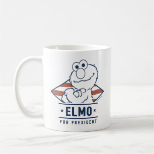 Sesamstraße Vintag Elmo für den Präsidenten Kaffeetasse