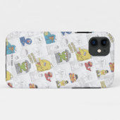 Sesamstraße Vintage Comic Muster Case-Mate iPhone Hülle (Rückseite (Horizontal))