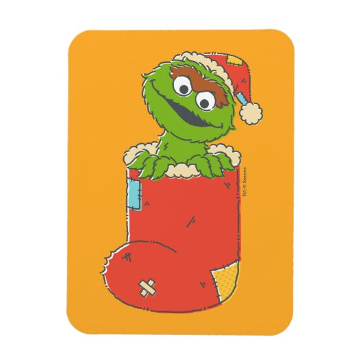 Sesamstraße | Vintager Oscar im Strumpf Magnet (Vertikal)