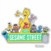 Sesamstraße | Vollfarbige Pals Aufkleber (Vorderseite)