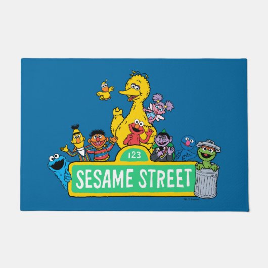 Sesamstraße | Vollfarbige Pals Fußmatte (Vorderseite)