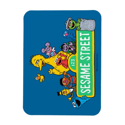 Sesamstraße | Vollfarbige Pals Magnet (Vertikal)