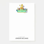 Sesamstraße | Vollfarbige Pals | Name hinzufügen Post-it Klebezettel (Vorderseite)