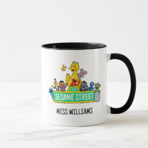 Sesamstraße Vollfarbige Pals Name hinzufügen Tasse