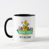 Sesamstraße | Vollfarbige Pals | Name hinzufügen Tasse (Links)