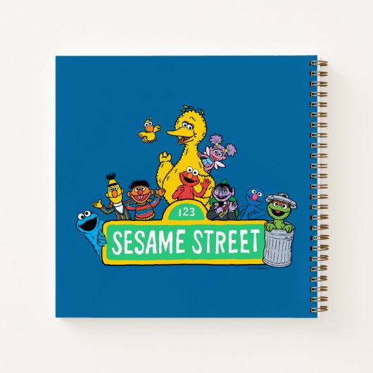 Sesamstraße | Vollfarbige Pals Notizblock (Rückseite)