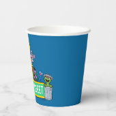 Sesamstraße | Vollfarbige Pals Pappbecher (Rückseite)