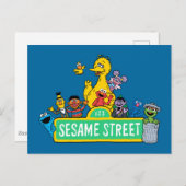 Sesamstraße | Vollfarbige Pals Postkarte (Vorne/Hinten)