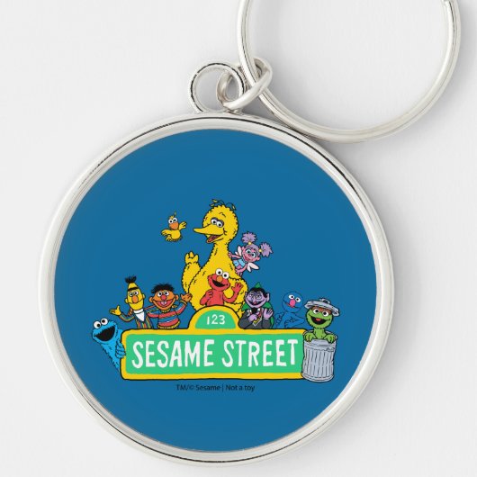 Sesamstraße | Vollfarbige Pals Schlüsselanhänger (Vorne)