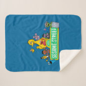 Sesamstraße | Vollfarbige Pals Sherpadecke (Vorderseite (Horizontal))