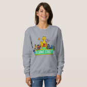 Sesamstraße | Vollfarbige Pals Sweatshirt (Vorne ganz)
