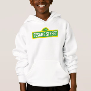 Sesamstraße Vollfarbiges Logo Hoodie