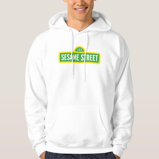 Sesamstraße | Vollfarbiges Logo Hoodie (Vorderseite)