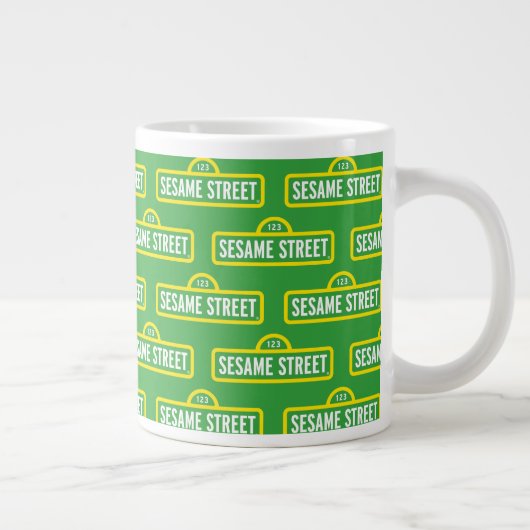 Sesamstraße | Vollfarbiges Logo Jumbo-Tasse (Rechts)