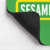 Sesamstraße | Vollfarbiges Logo Mousepad (Ecke)