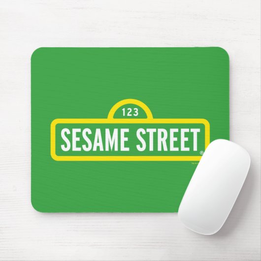 Sesamstraße | Vollfarbiges Logo Mousepad (Mit Mouse)