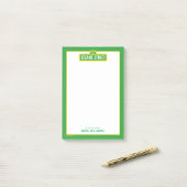 Sesamstraße | Vollfarbiges Logo | Name hinzufügen Post-it Klebezettel (Auf Schreibtisch)