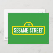 Sesamstraße | Vollfarbiges Logo Postkarte (Vorne/Hinten)