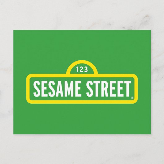 Sesamstraße | Vollfarbiges Logo Postkarte (Vorderseite)
