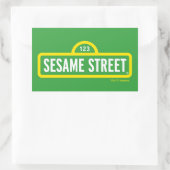 Sesamstraße | Vollfarbiges Logo Rechteckiger Aufkleber (Tasche)