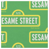 Sesamstraße | Vollfarbiges Logo Stoff (Nahaufnahme)