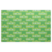 Sesamstraße | Vollfarbiges Logo Stoff (Fat Quarter (45,7 x 55,9 cm))