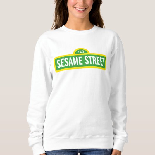 Sesamstraße | Vollfarbiges Logo Sweatshirt (Vorderseite)