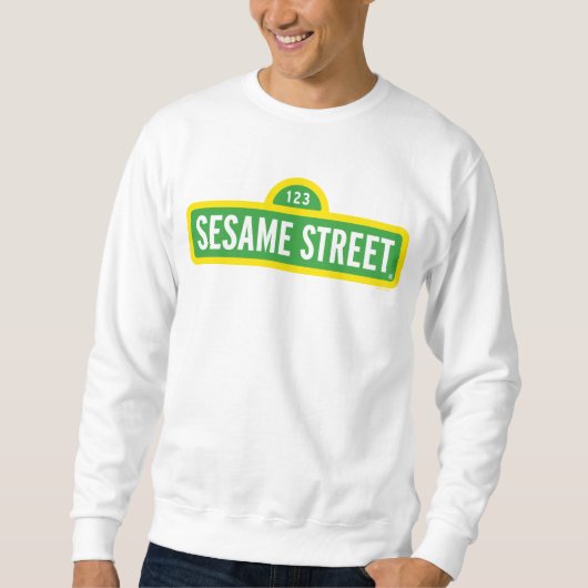 Sesamstraße | Vollfarbiges Logo Sweatshirt (Vorderseite)